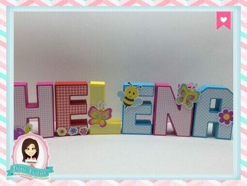 Letras 3d Jardim Encantado - Imagem 2