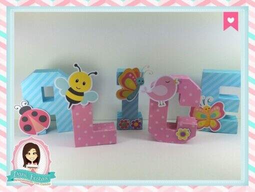 Letras 3d Jardim Encantado - Imagem 3