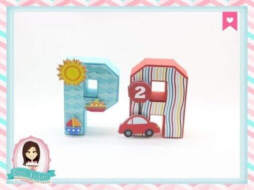 Letras 3d Meios de Transportes - Imagem 2