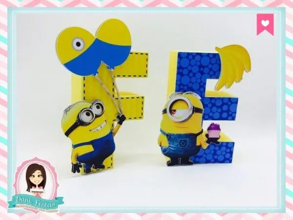 Letras 3d Minions