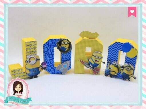 Letras 3d Minions - Imagem 4