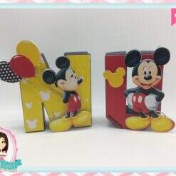 Letras 3d Mickey Mouse