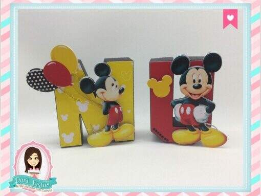 Letras 3d Mickey Mouse