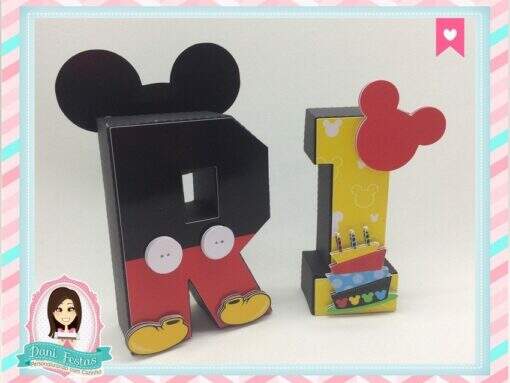 Letras 3d Mickey Mouse - Imagem 2