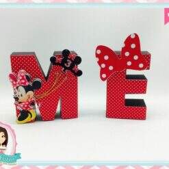 Letras 3d Minnie