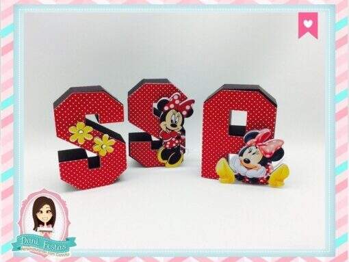 Letras 3d Minnie - Imagem 3
