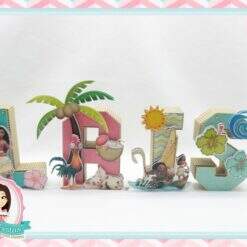 Letras 3d Moana