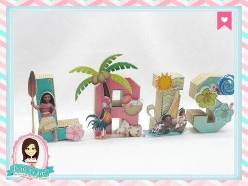 Letras 3d Moana - Imagem 2