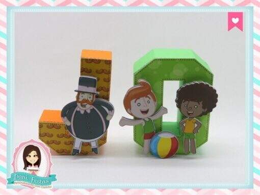Letras 3d Mundo Bita - Imagem 2
