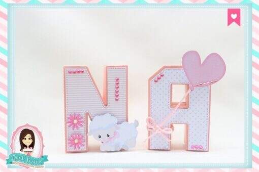 Letras 3d Ovelhinha - Imagem 4