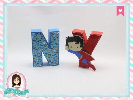 Letras 3d Super Heróis - Imagem 3
