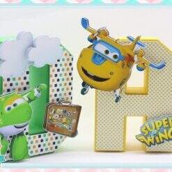 Letras 3d Super Wings
