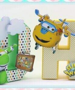 Letras 3d Super Wings