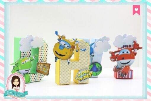 Letras 3d Super Wings - Imagem 3