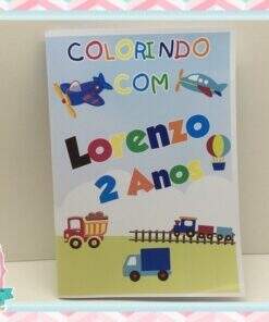 Livrinho De Colorir Meios de Transportes