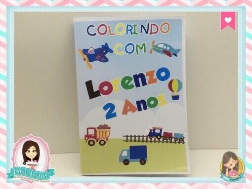 Livrinho De Colorir Meios de Transportes