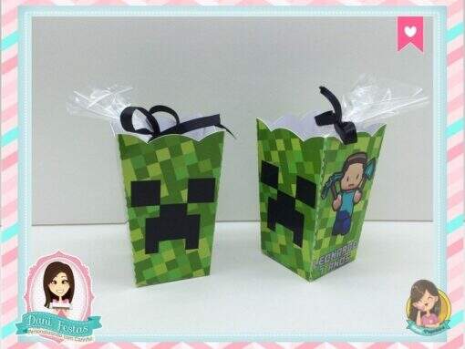 Mini Cachepô  Minecraft