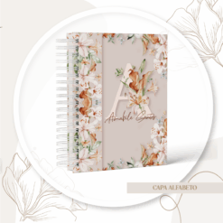 Caderno de Receitas Floral