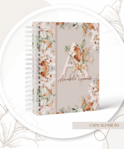 Caderno Devocional Floral
