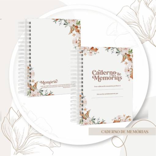 Caderno de Memórias Floral Dia das Mães - Imagem 4