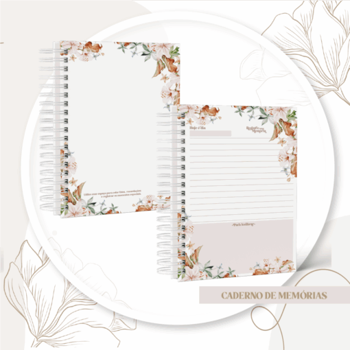 Caderno de Memórias Floral Dia das Mães - Imagem 5