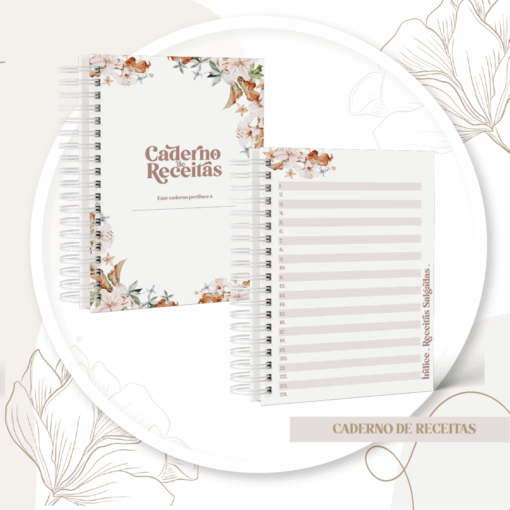 Caderno de Receitas Floral - Imagem 4