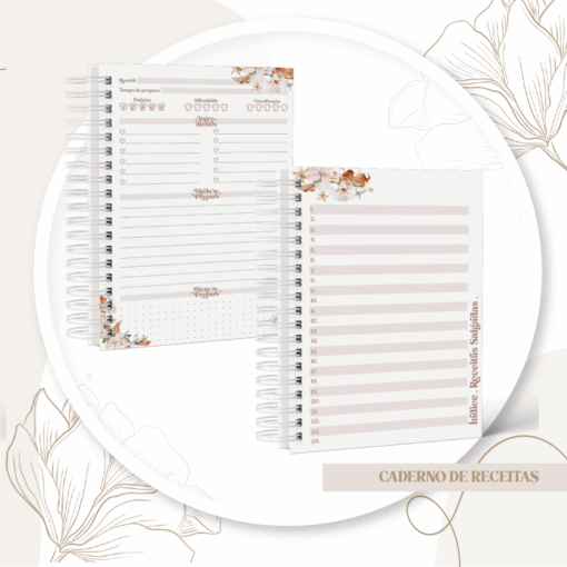 Caderno de Receitas Floral - Imagem 5