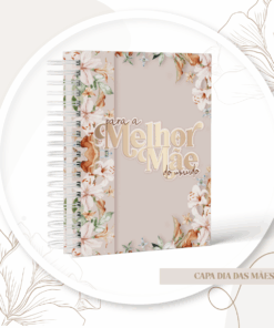 Caderno de Memórias Floral Dia das Mães