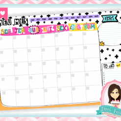 Alternative view of Bloco Planner de Mesa - Meu Mês