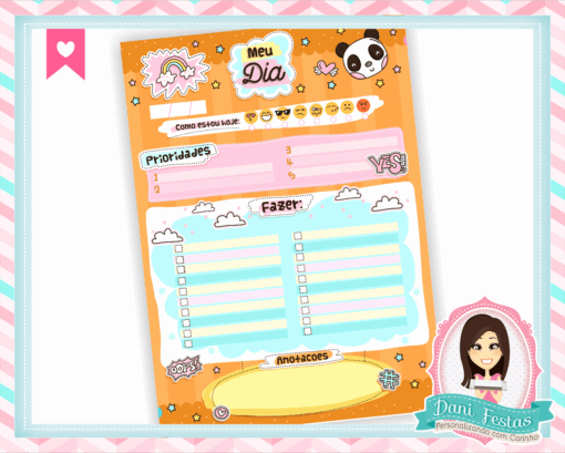 Bloco Planner Diário - Meu Dia - Imagem 3