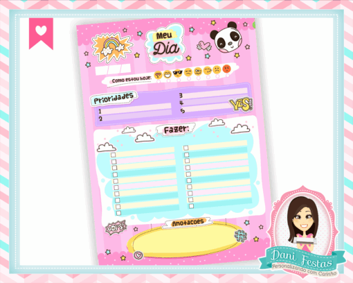 Bloco Planner Diário - Meu Dia - Imagem 4