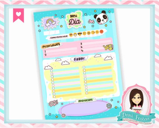 Bloco Planner Diário - Meu Dia - Imagem 2