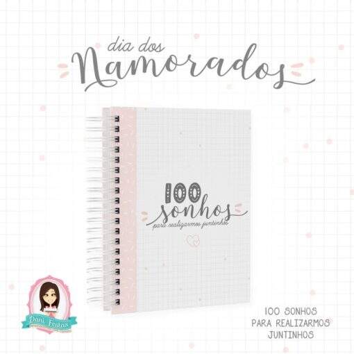 Caderno 100 Sonhos para Realizar Juntinhos