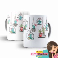 Caneca Cactos e Suculentas