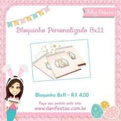 Bloquinho Personalizado Páscoa 8x11