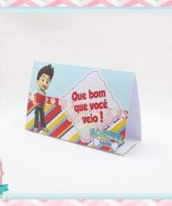 Plaquinha de Mesa  Patrulha Canina