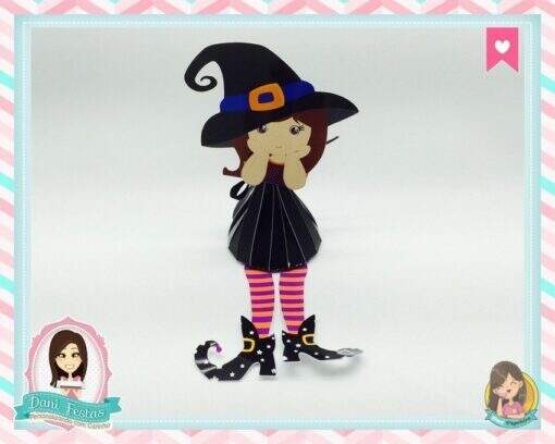 Porta Bombom Bruxinha  Halloween - Imagem 2