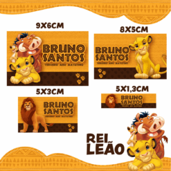 Kit Etiquetas Rei Leão