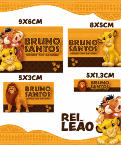 Kit Etiquetas Rei Leão