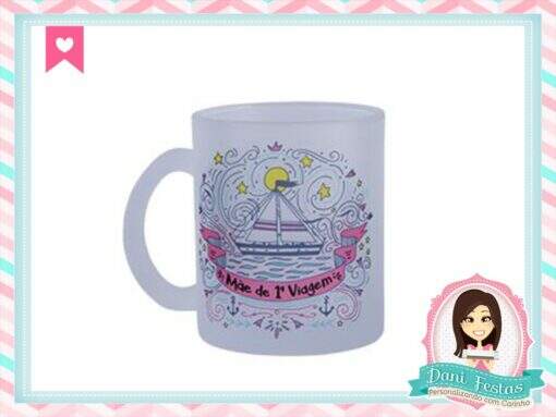Caneca De Vidro Jateado Personalizada