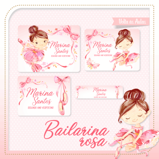 Kit Etiquetas Escolares Balairina