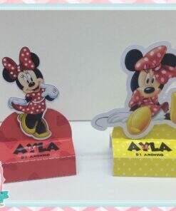 Rótulo Bis Duplo - Minnie Vermelha