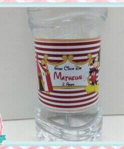 Rótulo para Água - Circo do Mickey