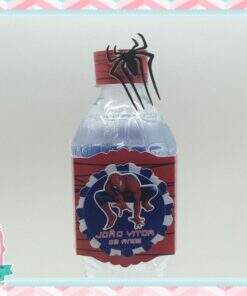 Rótulo para Água - Homem Aranha