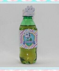Rótulo para Água - Patrulha Canina Rosa