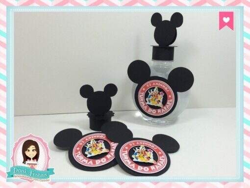 Rótulo para Água - Turma do Mickey