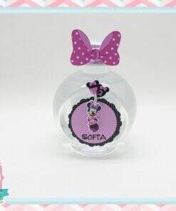 Rótulo para Água Bolinha - Minnie Rosa