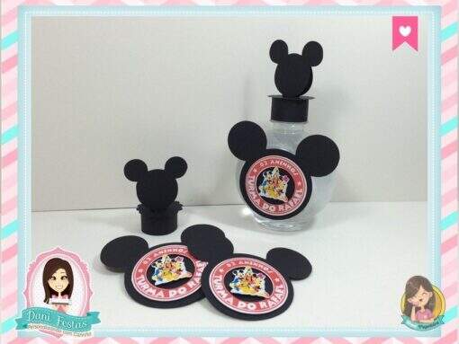 Rótulo para Água Bolinha - Mickey Mouse