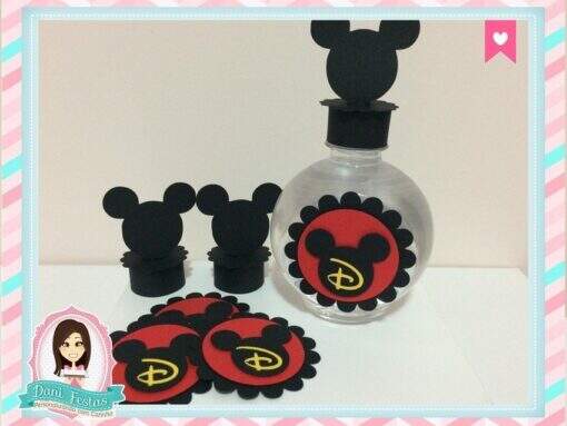 Rótulo para Água Bolinha - Mickey Mouse - Imagem 2