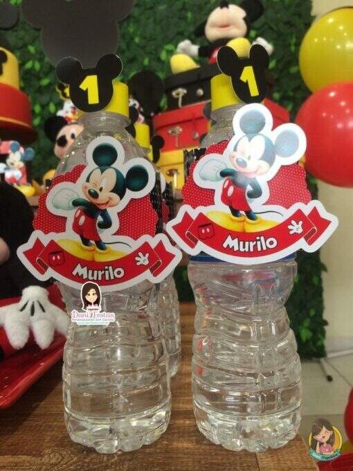 Rótulo para Água - Mickey Mouse - Imagem 2